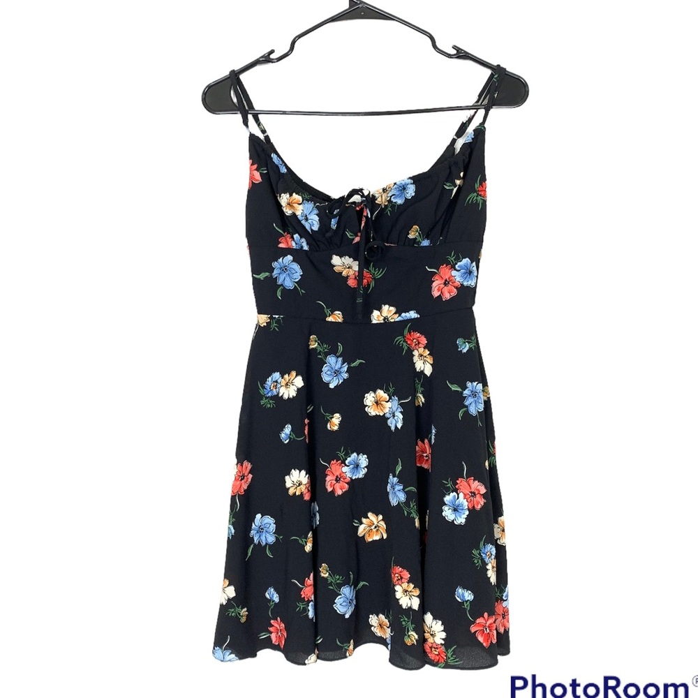 B Smart floral print summer dress size small feminine milkmaid